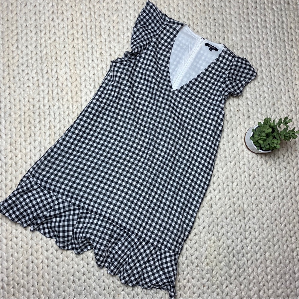 EUC Madewell Ruffle Gingham Shift